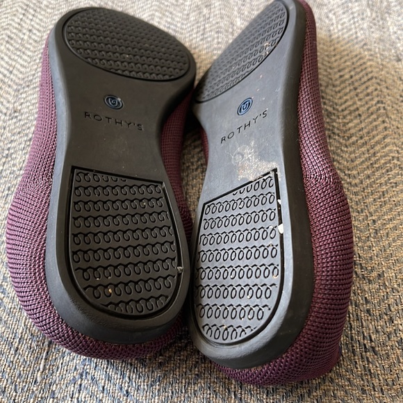 Rothy's The Point Ballet Flats Women’s Deep Purple Textile Size: 9.5 - Picture 13 of 16